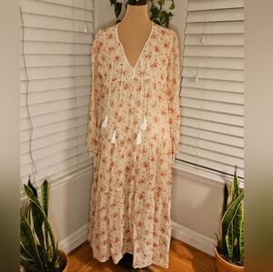 Christy Dawn "The Paloma" Dress – Cream & Pink Colorway